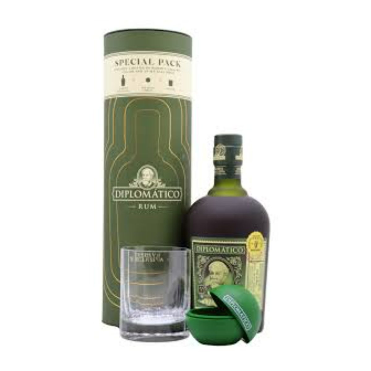 Ron Diplomático Reserva Exclusiva 700ml — Special Pack com Copo e Molde de Gelo